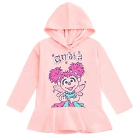 Sesame Street Toddler Girls Rainbow Fleece Hoodie and Leggings Outfit Set