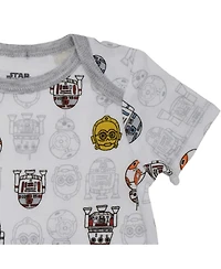 Star Wars Baby Boys Chewbacca C-3PO R2-D2 Darth Vader Yoda 5 Pack Short Sleeve Bodysuits Newborn to