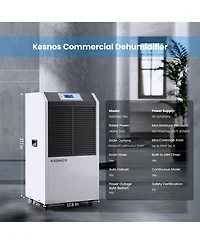 234 Pints Commercial Industrial Dehumidifier For 8000 Sq.Ft for Home Basements