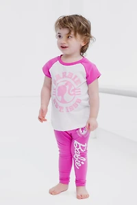 Barbie Little Girls T-Shirt and Leggings Outfit Set