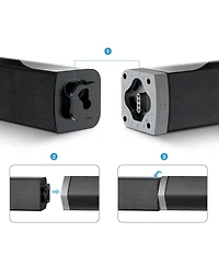 Cowin Sound Bar for Tv Bluetooth Speakers with Arc/Optical/Aux Connection
