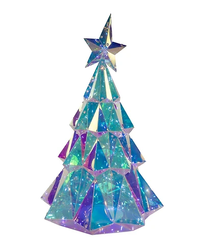 Kurt Adler 20-Inch Pre-Lit Multifunction 200 Cool White Fairy Led Holographic Christmas Tree