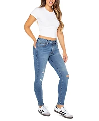 Celebrity Pink Juniors' Curvy Mid-Rise Skinny Ankle Jeans