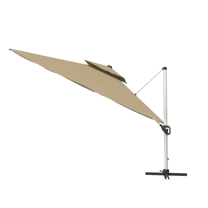 Casainc 11 Ft Square Double Top Patio Umbrella