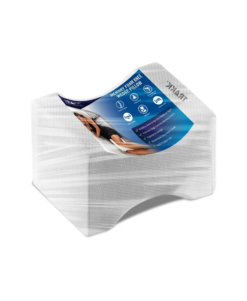 Trakk Comfort Knee Pillow for Side Sleepers - Knee Wedge Pillow