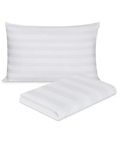 Continental Bedding Damask Zippered Pillow Protector - Pack of 1 Pillow Cover Standard