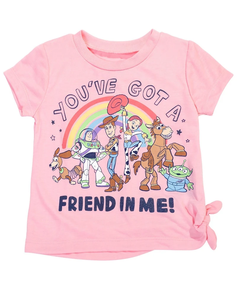 Disney Girls Moana Winnie the Pooh Lion King Pixar Toy Story Lilo & Stitch T-Shirt Shorts Outfit Set to