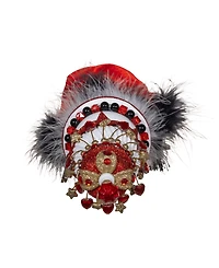 Kurt Adler 18.8-Inch Hollywood King of Hearts with Cape Nutcracker