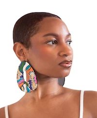 Swanky Designs Hand Painted Organic Stud