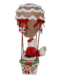 Kurt Adler 12-Inch Fabriche Hot Air Balloon Santa