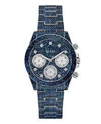 Guess Women's Multi-Function Blue Steel Watch 38mm