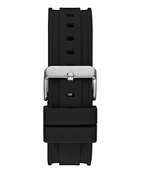 Guess Men's Multi-Function Black Silicone Watch 46mm