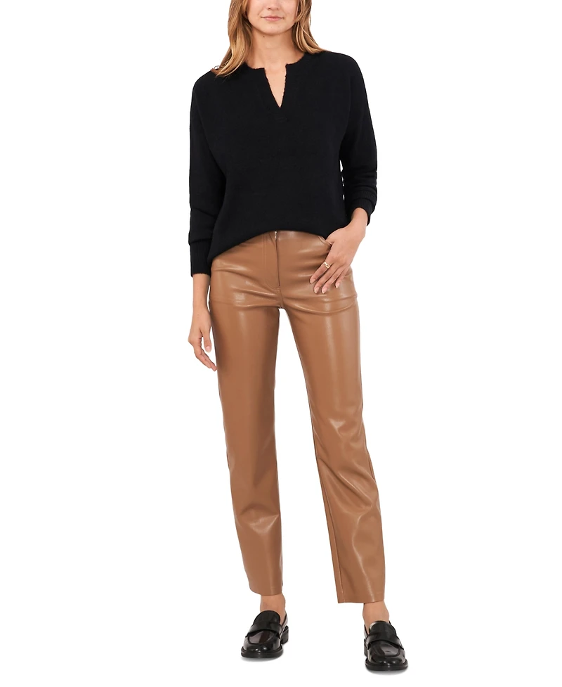 Vince Camuto Women's Dropped-Shoulder V-Neck Sweater