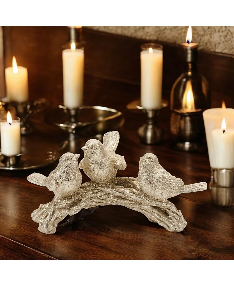 Slickblue Birds on Branch – Charming Decorative Accent for Home and Garden