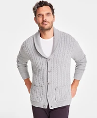 Club Room Men's Chunky Shawl Collar Cardigan Sweater, Created for Macy's