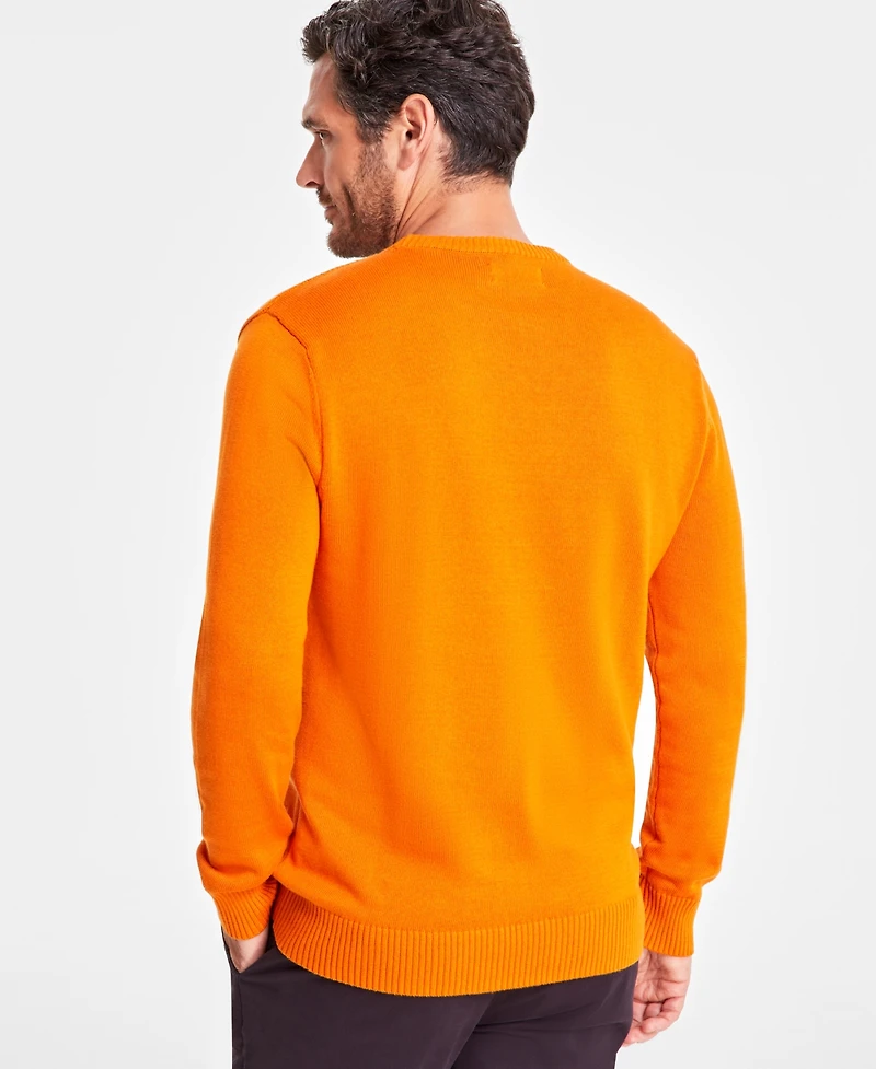 Club Room Men's Textured Cotton Sweater, Created for Macy's