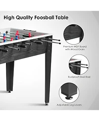 Skonyon 48 Inch Competition Sized Home Recreation Wooden Foosball Table