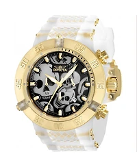 Invicta Men's 37328 Subaqua Quartz Chronograph Black, White, Gold Dial Watch