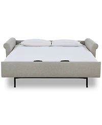 American Leather Co. Paige 81" Fabric Silver Queen Sleeper Sofa