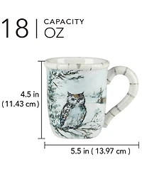 Certified International Winter's Frost Mugs, Set of 4