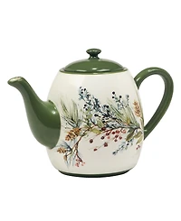 Certified International Winters Forest Teapot