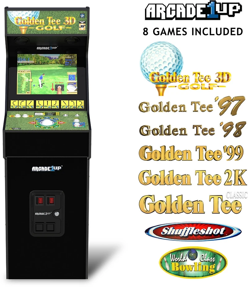 Arcade1Up Golden Tee 3D 35th Anniversary Deluxe Arcade Machine