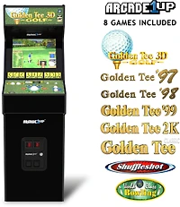 Arcade1Up Golden Tee 3D 35th Anniversary Deluxe Arcade Machine