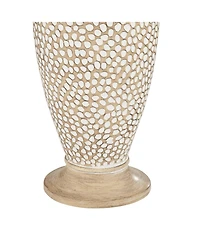 360 Lighting Cody Rustic Farmhouse Table Lamps 24 1/2" High Set of 2 Beige Textured Pebble Drum Shade for Bedroom Living Room Bedside Nightstand