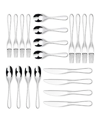 Ornative Percival Mirror 20 Piece Flatware Set, Service for 4