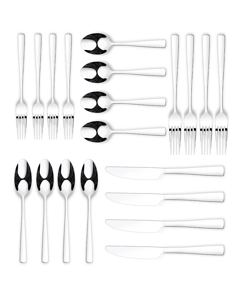 Ornative Adila Mirror 20 Piece Flatware Set, Service for 4