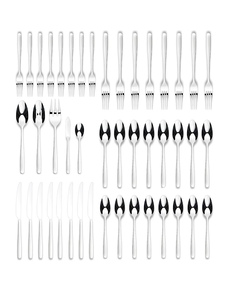 Ornative Eloise 45 Piece Flatware Set, Service for 8