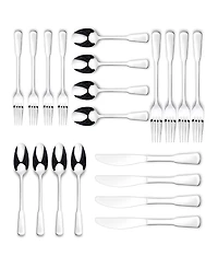Ornative Yesenia Satin 45 Piece Flatware Set, Service for 8