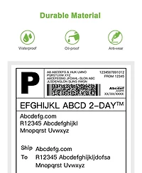 Nelko Genuine 4x6 Direct Thermal Shipping Label (Pack of 500 Fan-Fold Labels) 4x6 Thermal Labels for PL70E Shipping Label Printer, Perforated and Stro