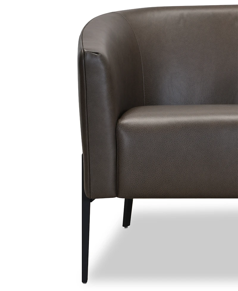 Niebee 31" Leather Accent Chair, Created for Macy's