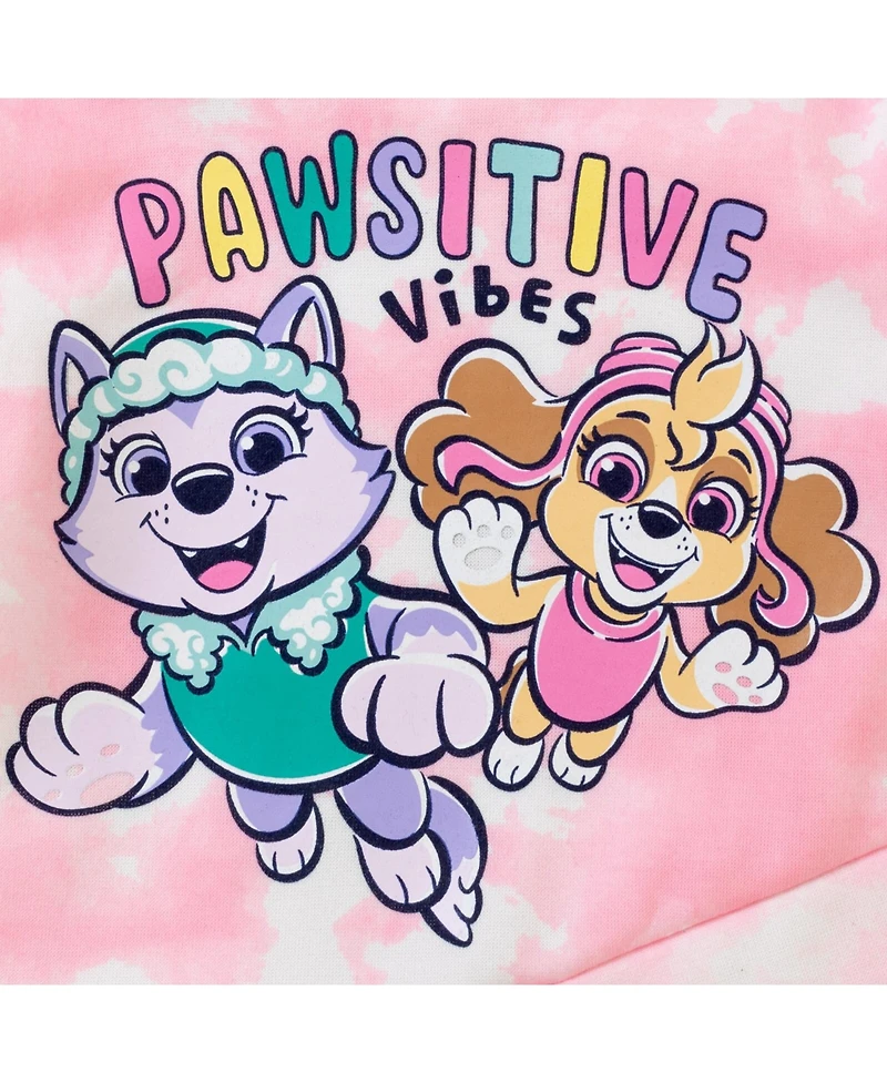 Paw Patrol Toddler Girls Pullover Crossover Fleece Hoodie and Leggings Outfit Set