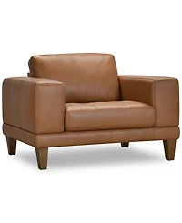 Niebee 52" Leather Chair, Created for Macy's