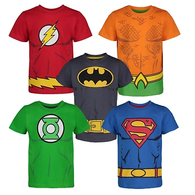 Justice League Toddler Boys 5 Pack T-Shirts
