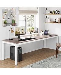 Tribesigns 78.7 Inches Extra Long Computer Desk 2 Person Desk, Double