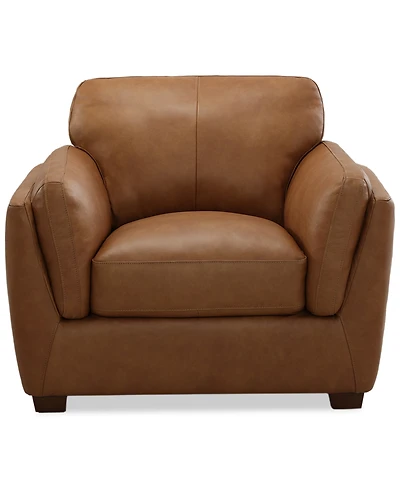 Closeout! Korder Leather Chair, Created for Macy's