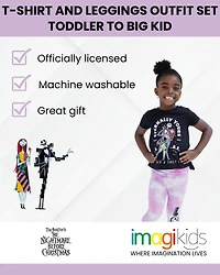 Nightmare Before Christmas Girls T-Shirt and Leggings Outfit Set
