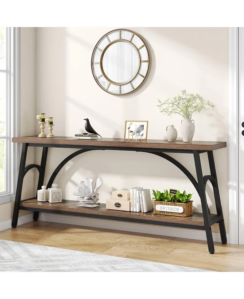 Tribesigns Extra Long Sofa Tables, 70.8” Console Table for Entryway, Living Room