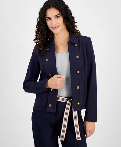 Nautica Jeans Women's Open-Front Captain's Jacket,Online Only