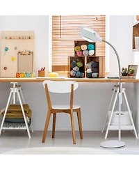 Lightview Pro Led Gooseneck Standing Magnifier Floor Lamp (1.75x) 3 Diopter