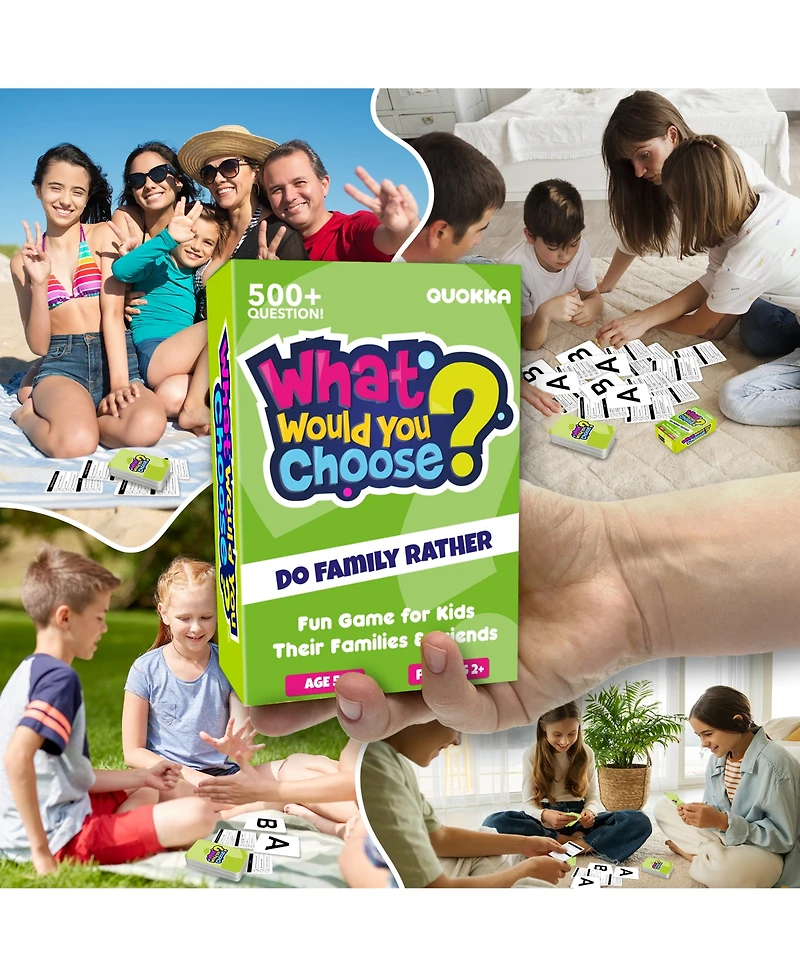 Quokka What Would You Choose - Family Card Game for Kids Ages 6-8