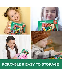 Quokka 20/24/36 Pcs Travel Magnetic Puzzles for Toddlers 3-5