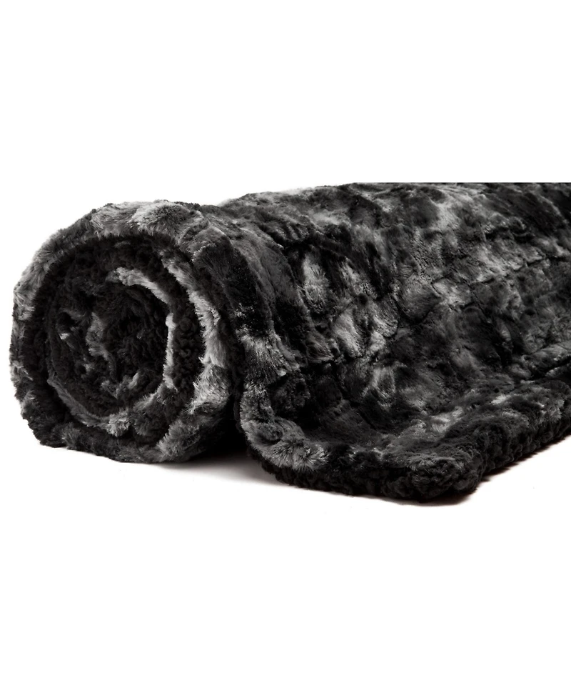 Chanasya Premium Wolf Faux Fur Throw Blanket - Soft, & Throw Blanket