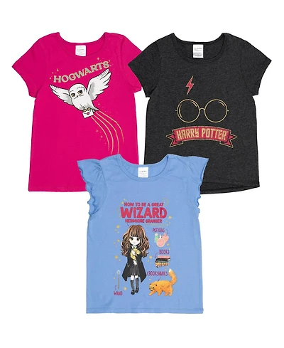 Harry Potter Little Girls 3 Pack T-Shirts