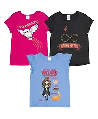 Harry Potter Little Girls 3 Pack T-Shirts