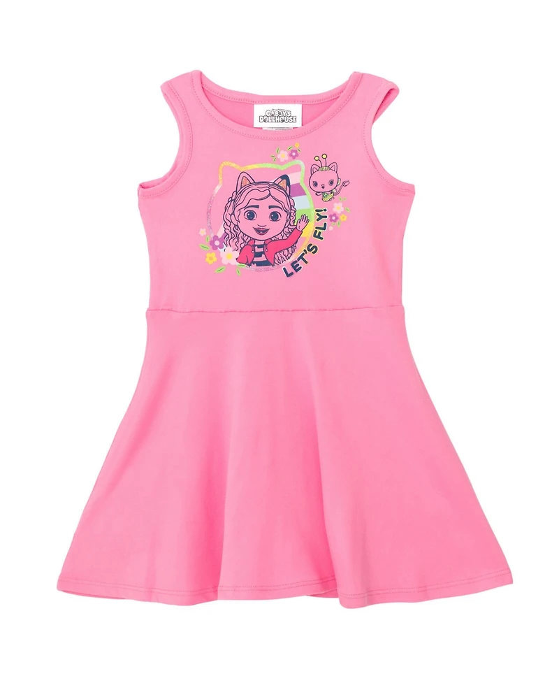 Dreamworks Gabby's Dollhouse Toddler Girls Pandy Paws Kitty Fairy 2 Pack Dresses to