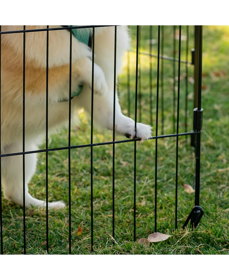 Iris Usa 30" Exercise 8 Panel Wire Metal Pet Playpen for Dog